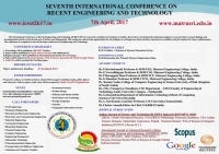 Seventh International Conference on Recent Engineering and Technology